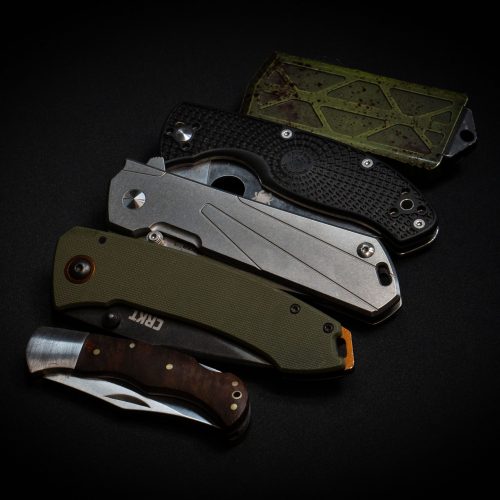 Image of Group of Knives with different Handle Materials