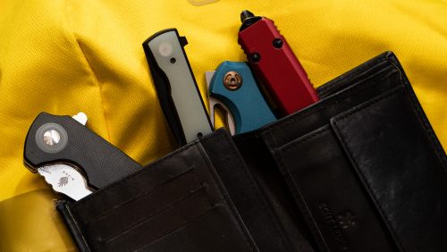 EDC Knives in Pouch
