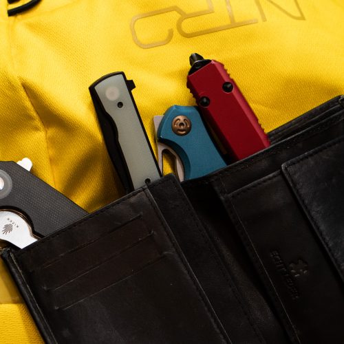 EDC Knives in Pouch