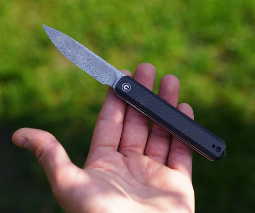 CIVIVI Exarch Liner Lock Front Flipper - Damaskus