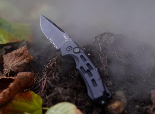 Button Lock Automatic Knife