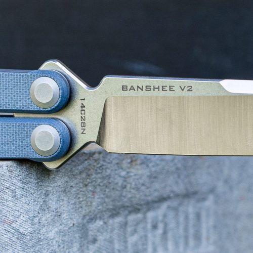 Maxace Banshee balisong closeup